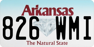 AR license plate 826WMI