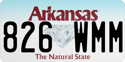 AR license plate 826WMM