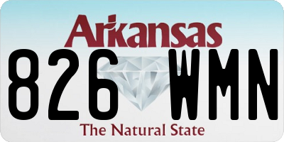 AR license plate 826WMN