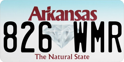 AR license plate 826WMR