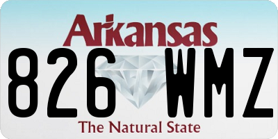 AR license plate 826WMZ