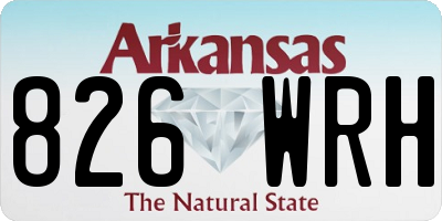 AR license plate 826WRH