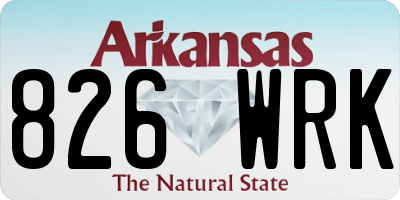 AR license plate 826WRK