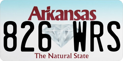 AR license plate 826WRS