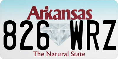 AR license plate 826WRZ