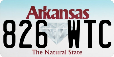 AR license plate 826WTC