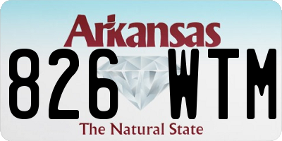 AR license plate 826WTM