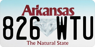 AR license plate 826WTU