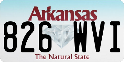 AR license plate 826WVI