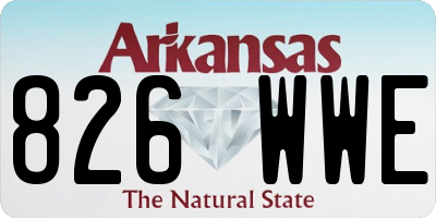 AR license plate 826WWE