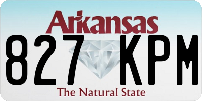 AR license plate 827KPM