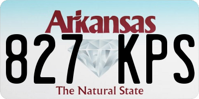 AR license plate 827KPS