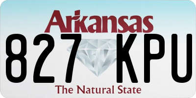 AR license plate 827KPU