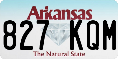AR license plate 827KQM