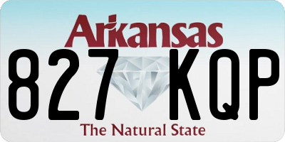 AR license plate 827KQP