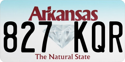 AR license plate 827KQR