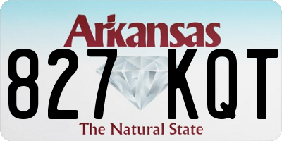 AR license plate 827KQT