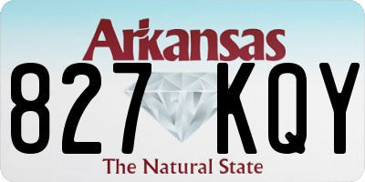 AR license plate 827KQY