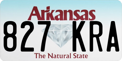 AR license plate 827KRA