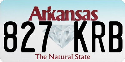 AR license plate 827KRB