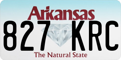 AR license plate 827KRC
