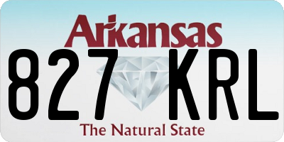 AR license plate 827KRL