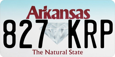 AR license plate 827KRP