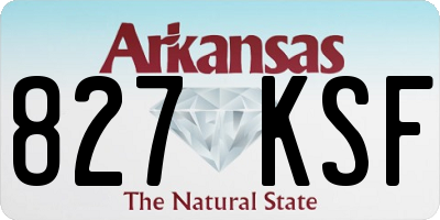AR license plate 827KSF