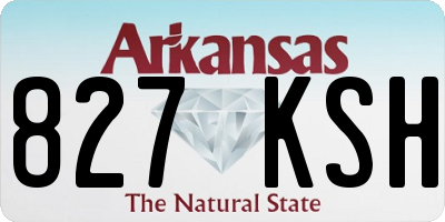 AR license plate 827KSH