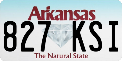 AR license plate 827KSI
