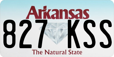 AR license plate 827KSS