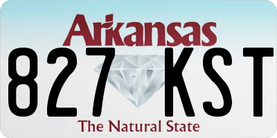 AR license plate 827KST