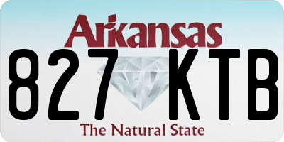 AR license plate 827KTB