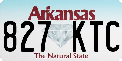 AR license plate 827KTC