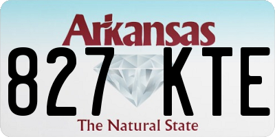 AR license plate 827KTE