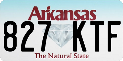 AR license plate 827KTF