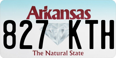 AR license plate 827KTH