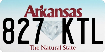 AR license plate 827KTL