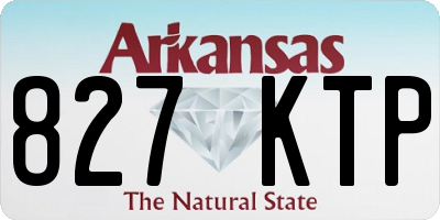 AR license plate 827KTP