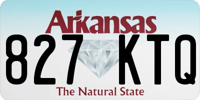 AR license plate 827KTQ