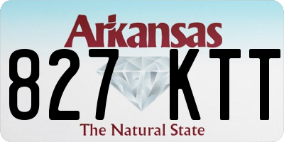 AR license plate 827KTT