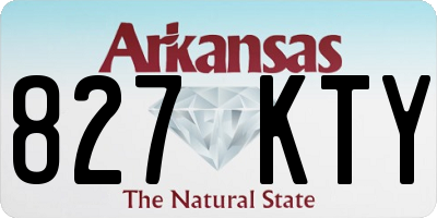 AR license plate 827KTY