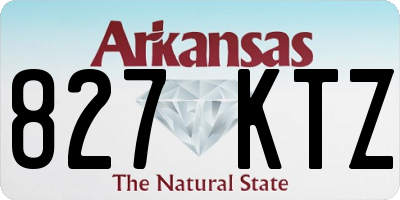 AR license plate 827KTZ