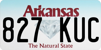 AR license plate 827KUC