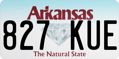 AR license plate 827KUE