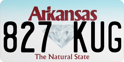 AR license plate 827KUG