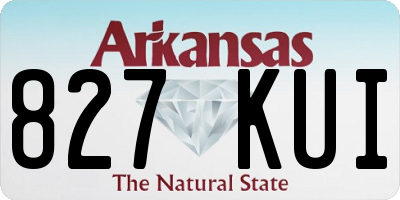 AR license plate 827KUI