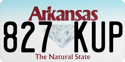 AR license plate 827KUP
