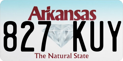 AR license plate 827KUY