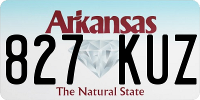 AR license plate 827KUZ